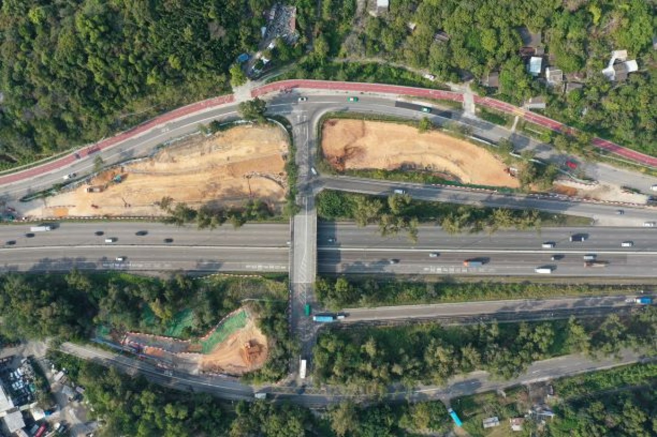 2022-03 Construction of Pak Shek Au Interchange